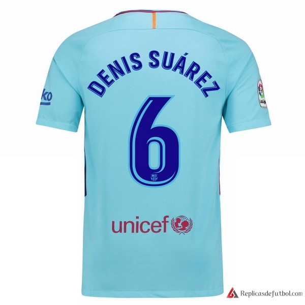 Camiseta Barcelona Segunda equipación Denis Suarez 2017-2018